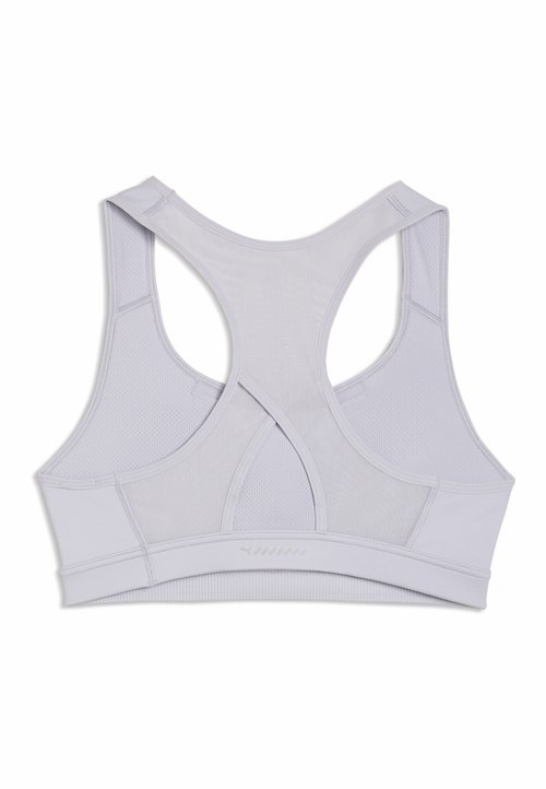 PUMA 4KEEPS RUN BRA - Medium support sports bra - vibrant silver — photo 5