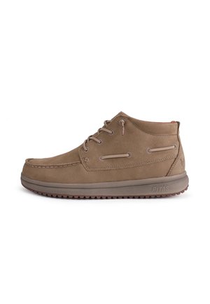 TIMOR LEATHER - Boat shoes - beige