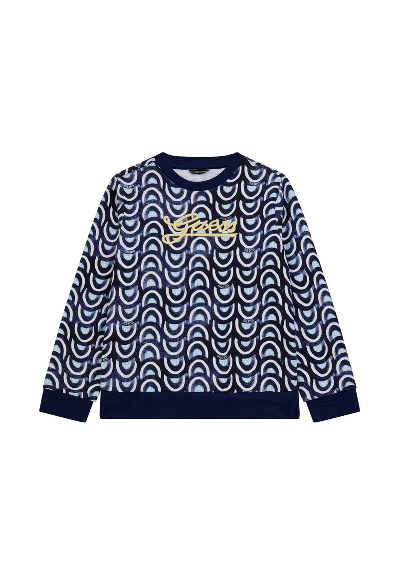 Guess ALLOVER - Felpa - mehrfarbig grundton blau