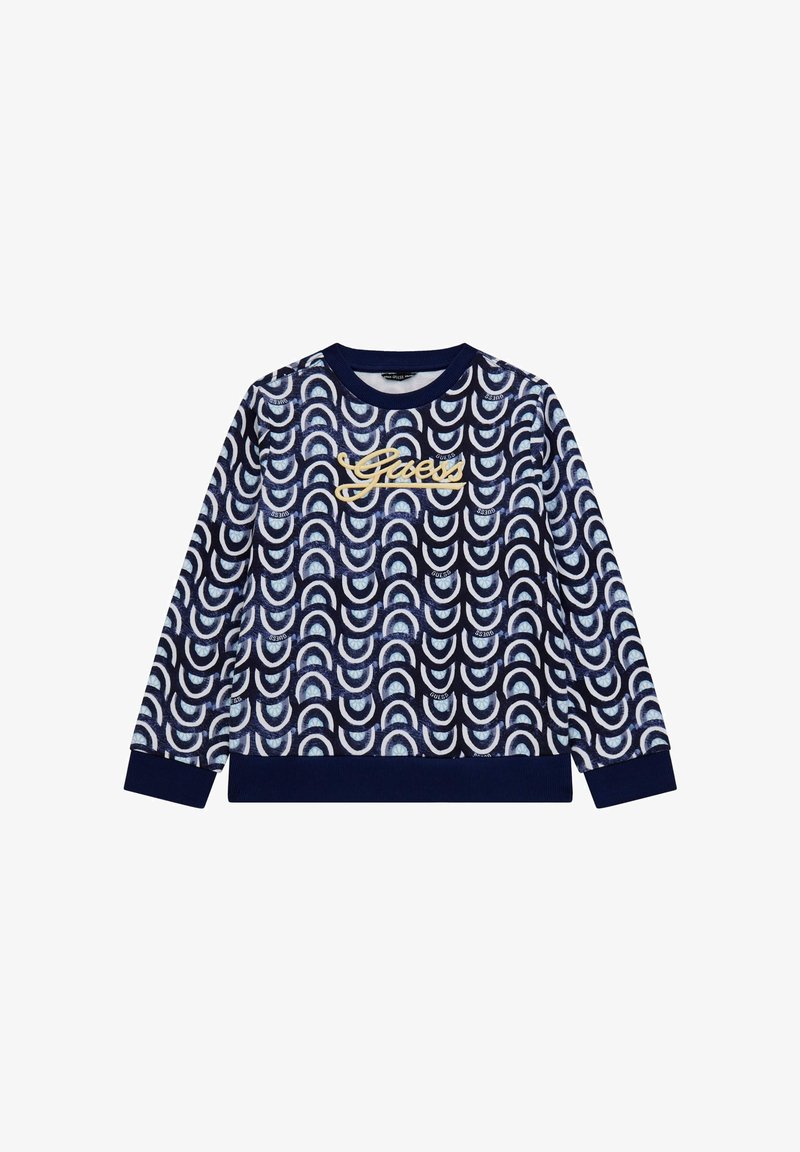 Guess ALLOVER - Felpa - mehrfarbig grundton blau