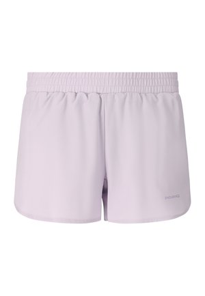 Lichtpaarse sportshort met elastische tailleband en een klein "Endurance" logo op het rechteronderbeen.