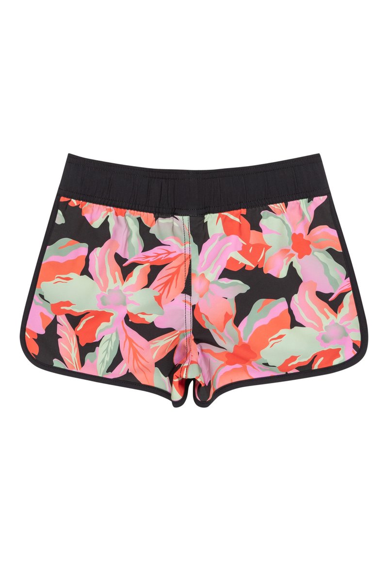 Short De Bain Roxy Blanc Et Noir à Motifs Coeur - Taille 1 Juniors - Occasion Très Bon état