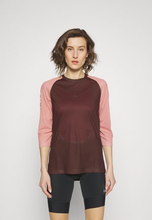 PURE - Sports T-shirt - axinite brown-rock salt