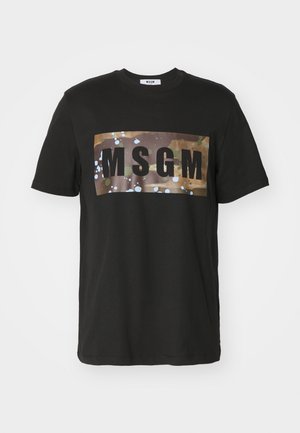 MSGM Nyomott mintás póló - black