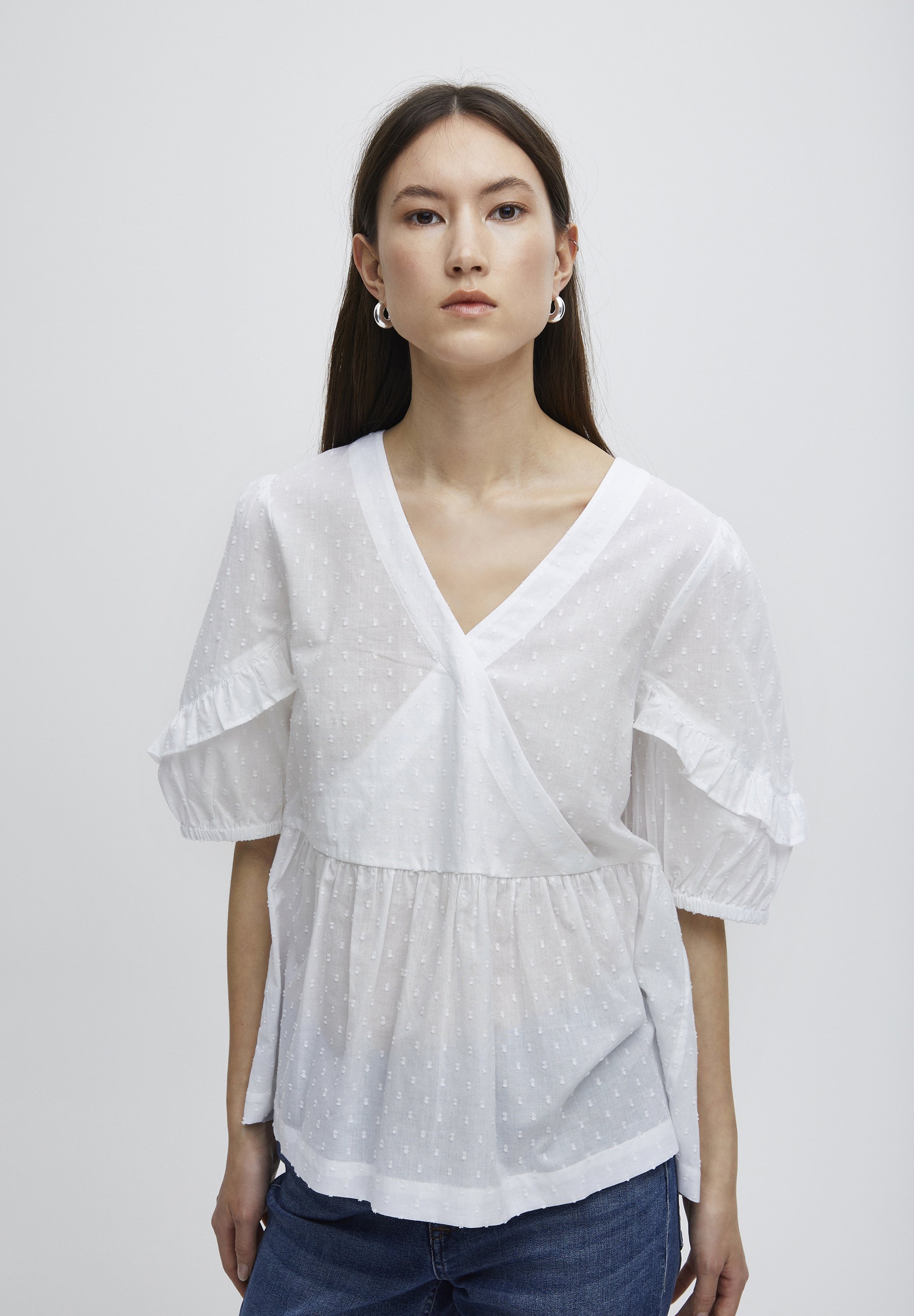 売れ筋商品|||イチ シャツ レディース トップス IHFOLONA - Blouse - cloud dancer ICHI IHFOLONA - Blouse - cloud dancer/white - Zalando