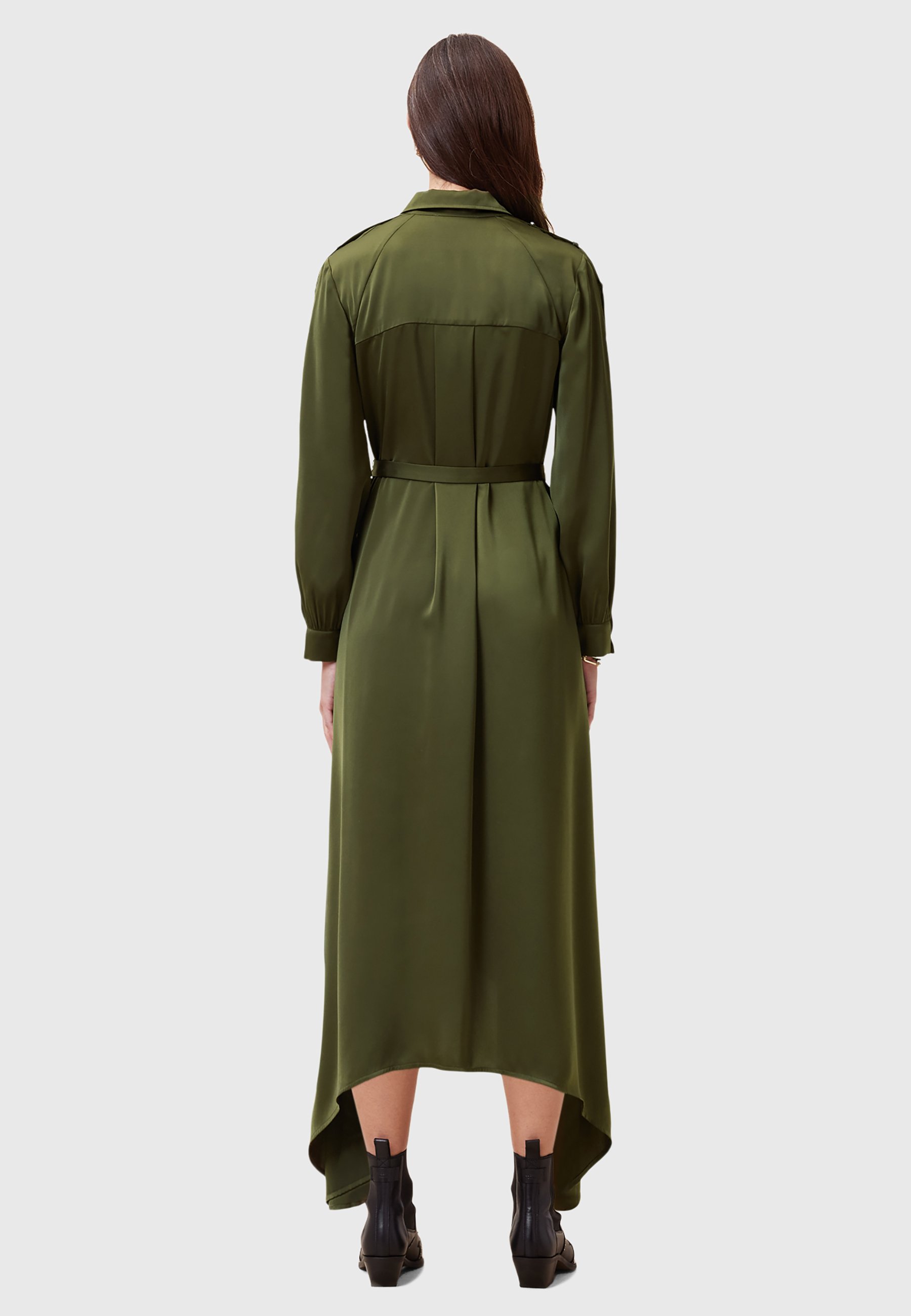 AllSaints Shirt dress - green - Zalando