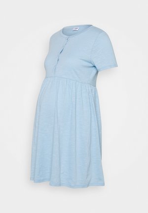MATERNITY SHORT SLEEVE BABYDOLL MINI DRESS - Žerzejové šaty - authentic blue