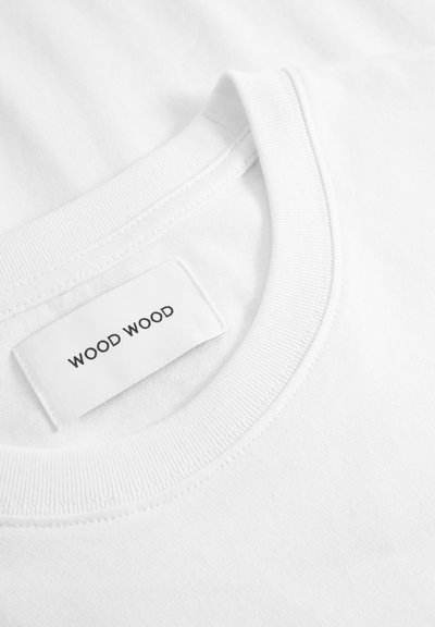 WOOD WOOD BOBBY TEE CHANGE - Print T-shirt - bright white