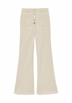 Reiss, REGULAR FIT - CALI TWIN-POCKET BUTTON FLARED JEANS . - Široké džíny - ecru