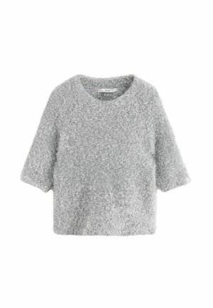 Next REGULAR FIT - SPARKLE TINSEL - Základné tričko - silver