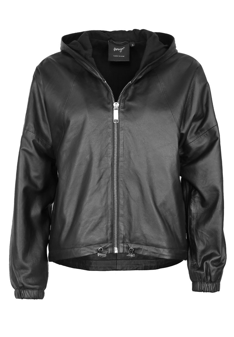 Maze Nahkatakki - black