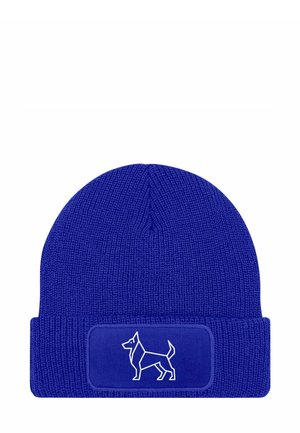 PATCH SCHÄFERHUND POLYGON DESIGN HUND - Beanie - schäferhund blau