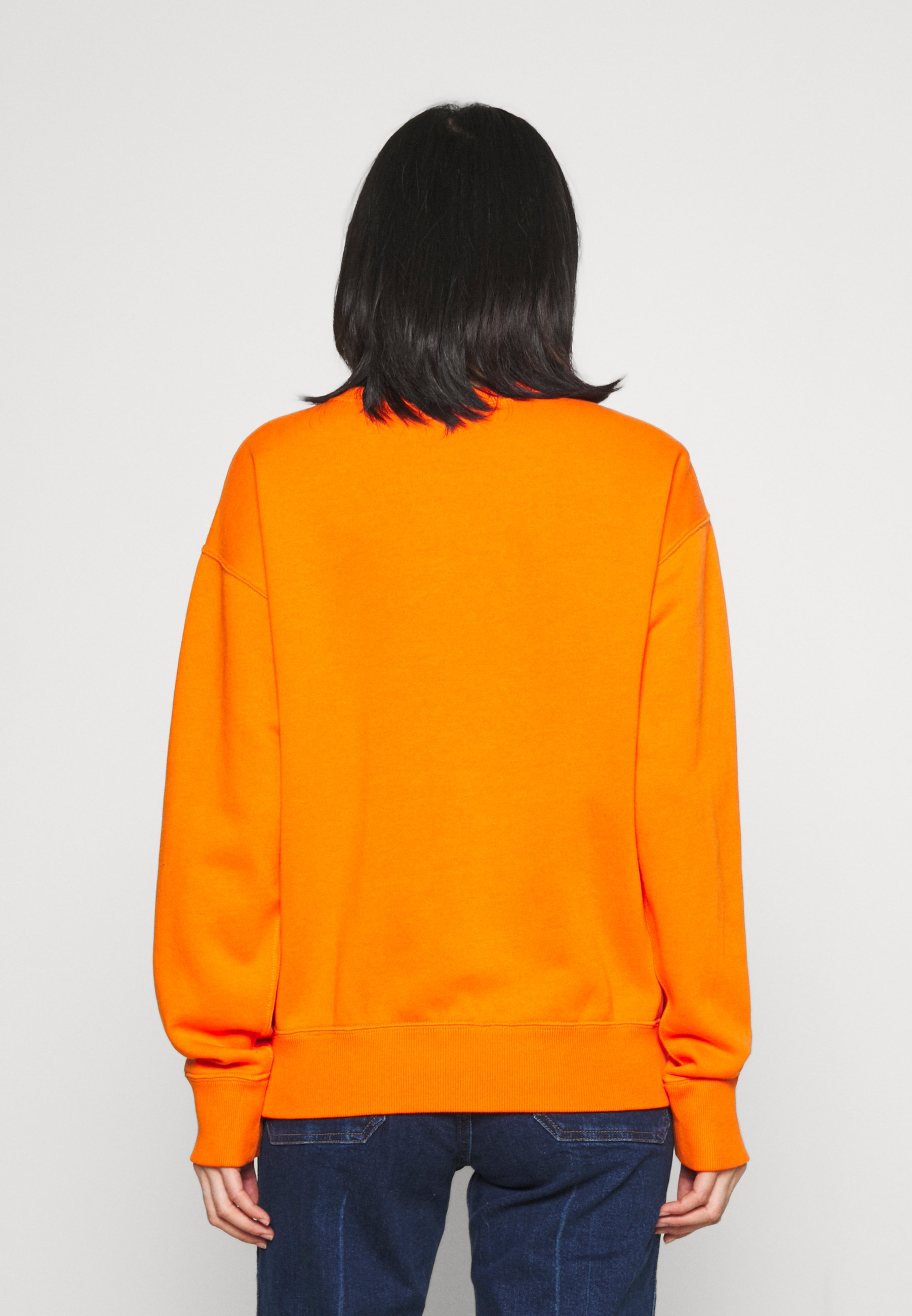 polo ralph lauren collegiate logo sweatshirt in navy