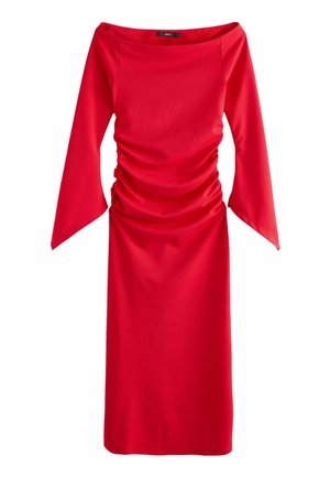 BARDOT LONG SLEEVE - Džersejové šaty - red