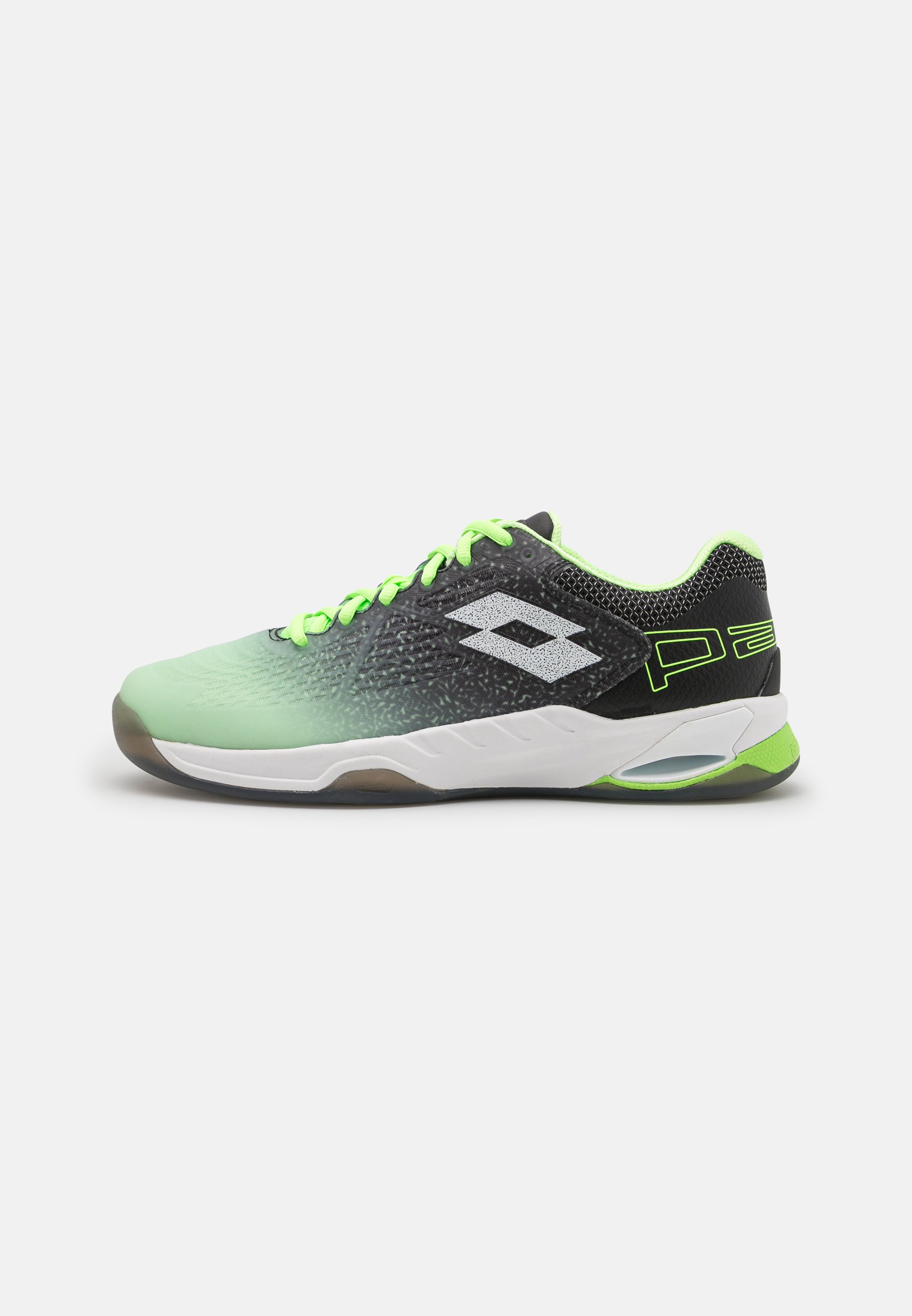 Lotto SUPERRAPIDA 100 - Tennisschoenen voor alle ondergronden - green apple  neo/all white/all black/groen - Zalando.nl