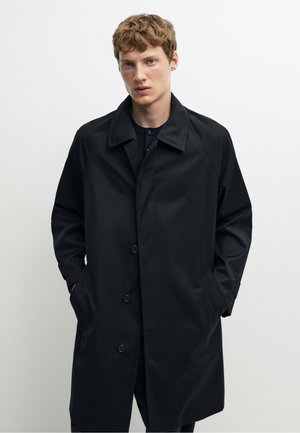 Massimo Dutti, Cappotto corto - mottled dark blue