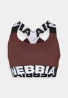 MEDIUM SUPPORT CRISS CROSS SPORTS BRA ICONIC - Sportski grudnjak sa srednje jakom potporom - dark brown