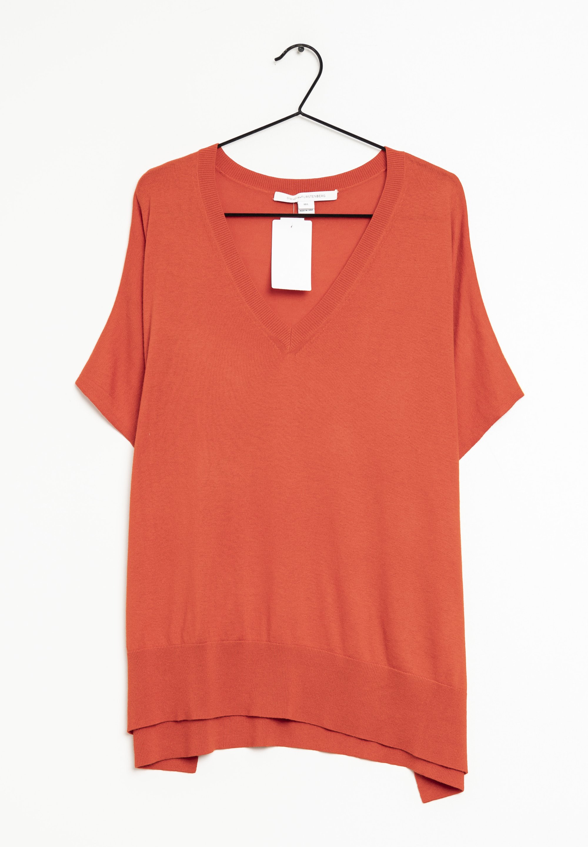 Diane von Furstenberg Basic T-shirt red (Pre-owned)