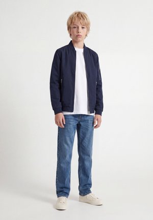 Jack & Jones Junior, JJICHRIS JJCREW - Džínsy s rovným strihom - blue denim