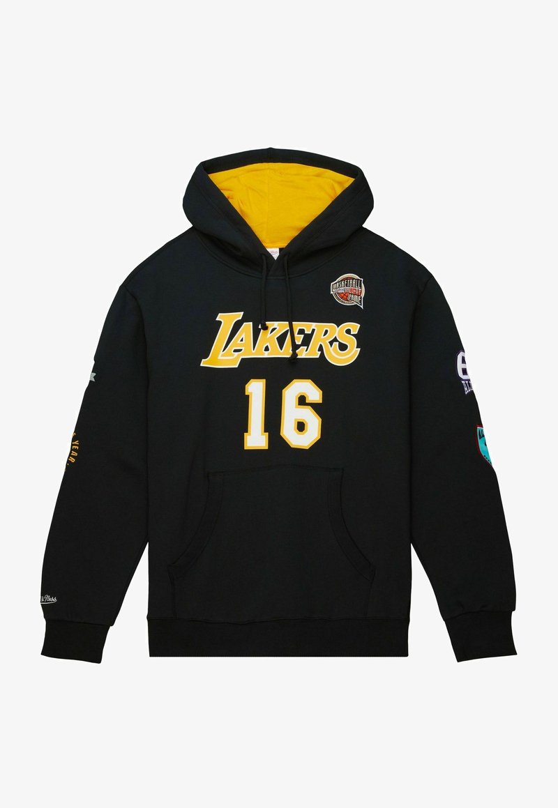 Mitchell & Ness LOS ANGELES LAKERS PAU GASOL HALL OF FAME - Jersey con capucha - black