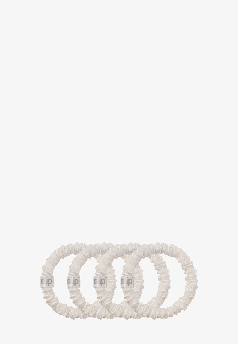 Slip - SLIP PURE SILK SKINNY SCRUNCHIES - Accessoires cheveux - white, Agrandir