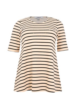 YOEK, YOEK DAMEN TUNIKA MIT STREIFENDRUCK - T-Shirt print - black