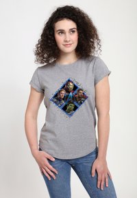 Henry Tiger AVENGERS: ENDGAME SQUARE BOX - T-shirts print - melange grey