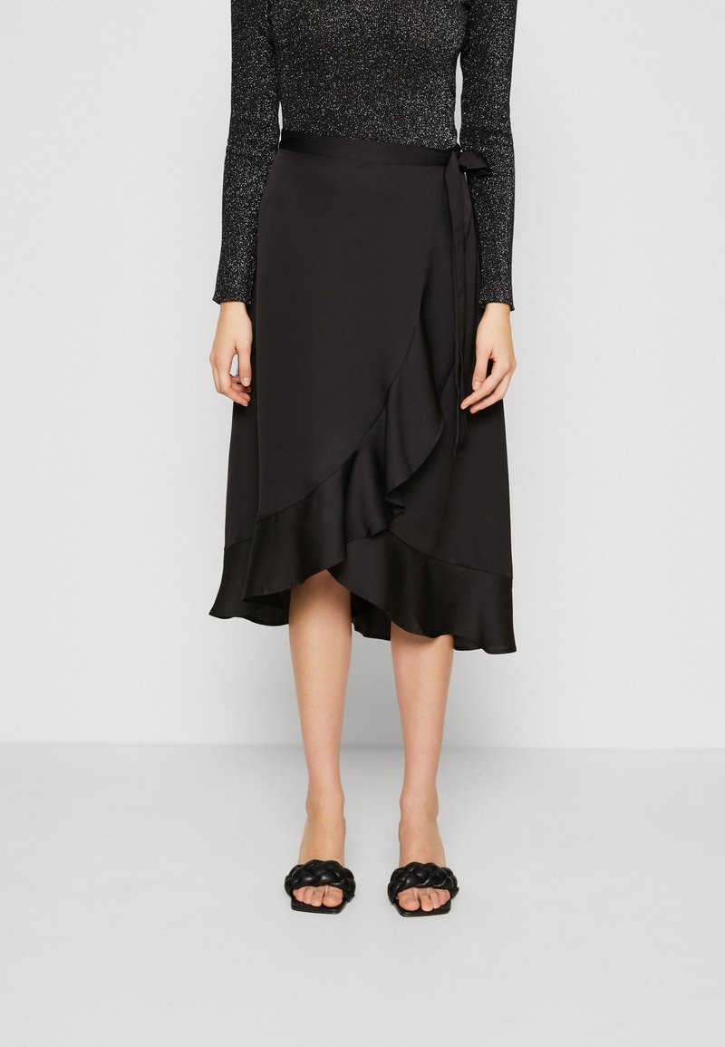 VILA VIELLETTE HW SU-EV - A-silueta svārki - black