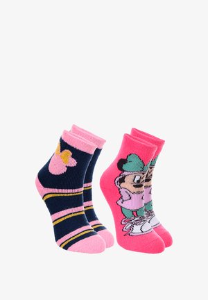 Mickey & Minnie, MINNIE MOUSE KINDER MÄDCHEN ABS SOCKEN 2 PAAR - Sneaker-Socken - mehrfarbig