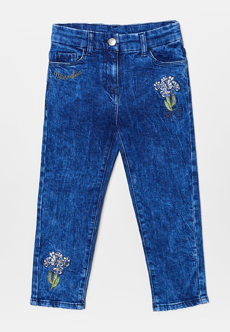 Monnalisa Jeans Tapered Fit blauw denim/bluedenim Monnalisa Jeans Tapered Fit blauw denim/bluedenim
