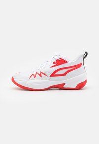 Puma GENETICS - Basketbalschoenen - white/for all time red