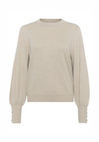PULLOVER BUTTONS - Džemperis - feather gray melange