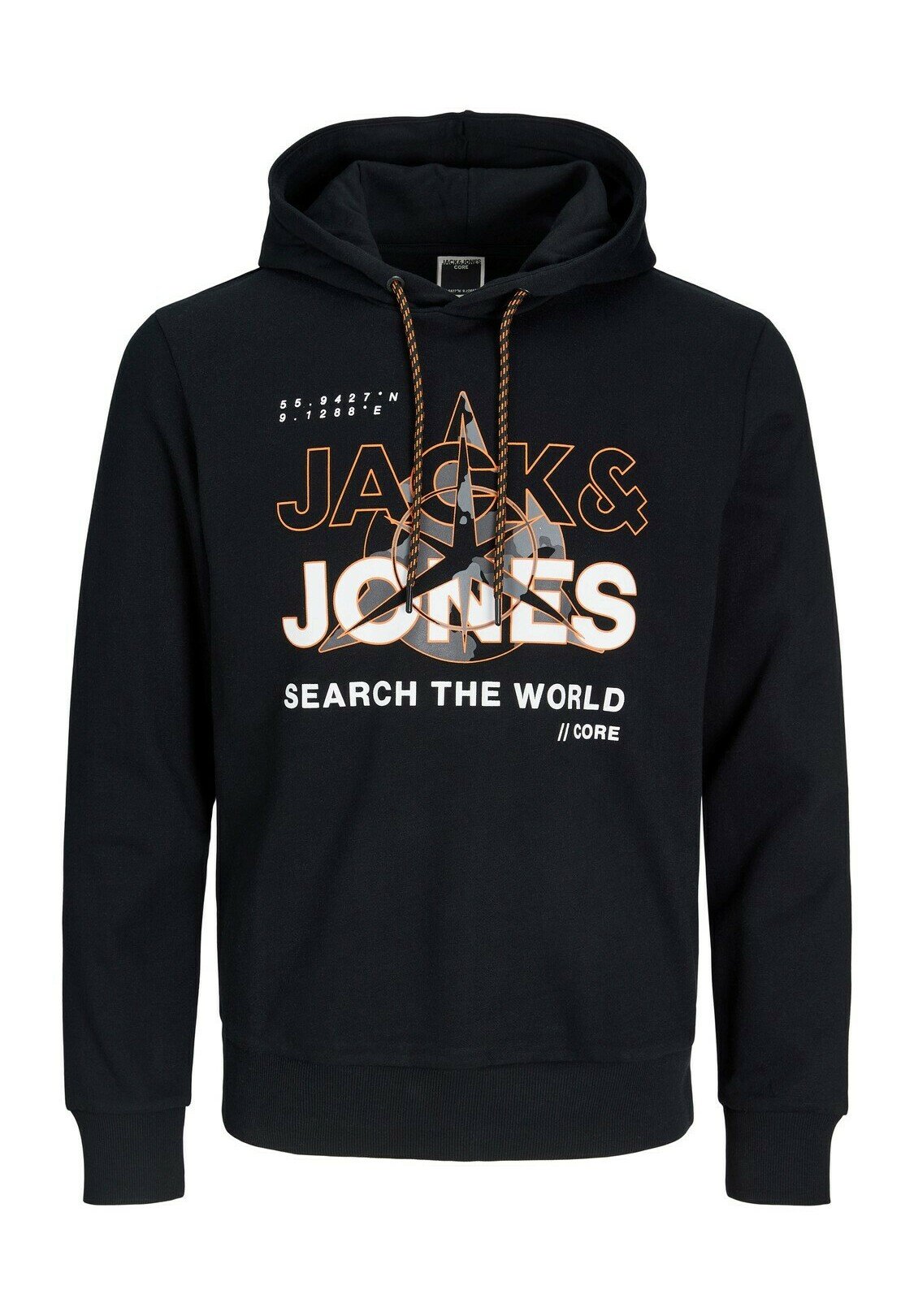 JACK & JONES Herenpullover met capuchon, eenkleurig, #83
