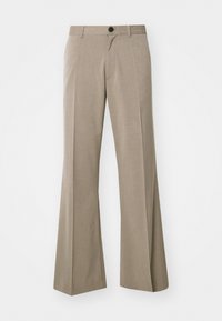 FLARED SUIT TROUSERS - Pantalones - dark mole