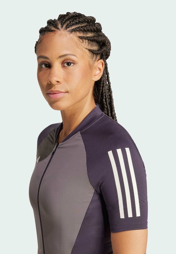 ESSENTIALS 3-STRIPES CYCLING - Cycling Jersey - charcoal2