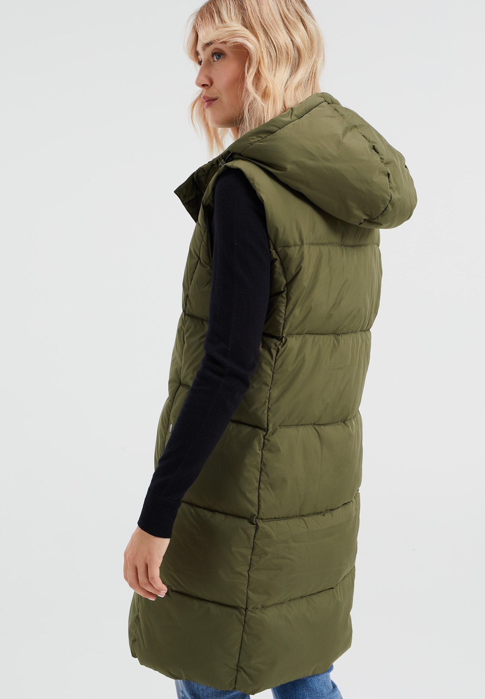 WE Fashion Bodywarmer - green/groen gemêleerd - Zalando.nl