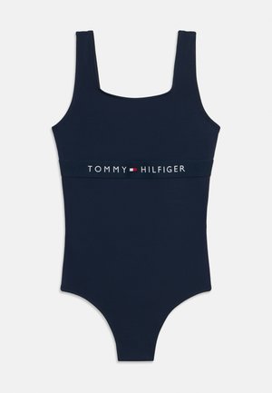 SQUARE NECK ONE PIECE - Traje de baño - dark night navy