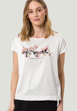 T-shirt con stampa - offwhite