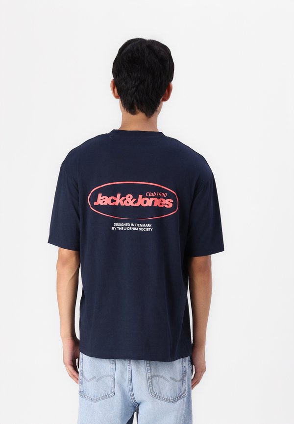 JJEBRADLEY  TEE O-NECK  - Print T-shirt - sky captain3