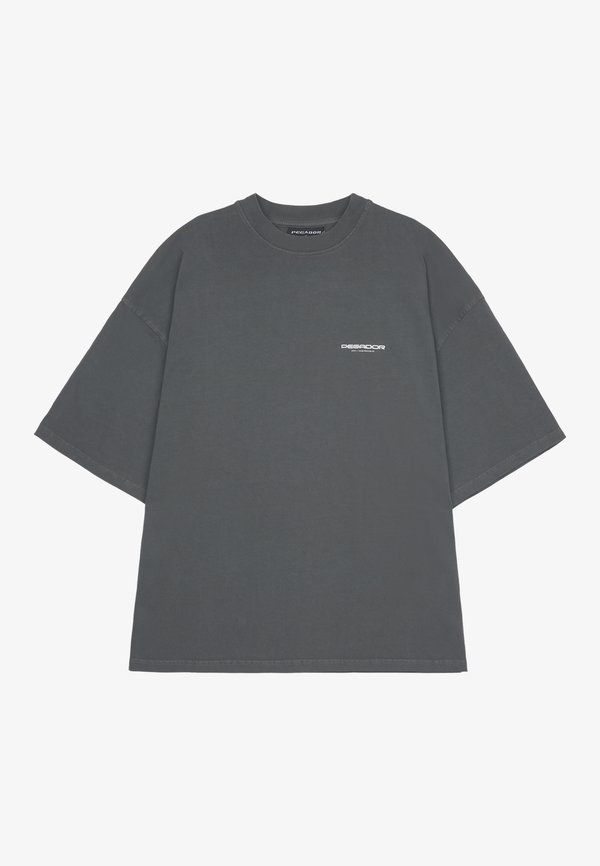 FAWN BOXY TEE - Print T-shirt - washed anthracite2