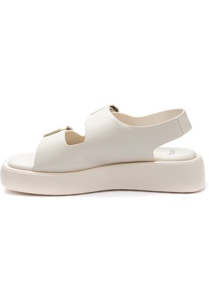 Platform sandals - light beige