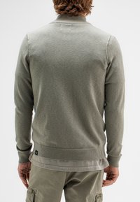 Butcher of Blue CLIFDEN HALF ZIP - Strickpullover - granite green