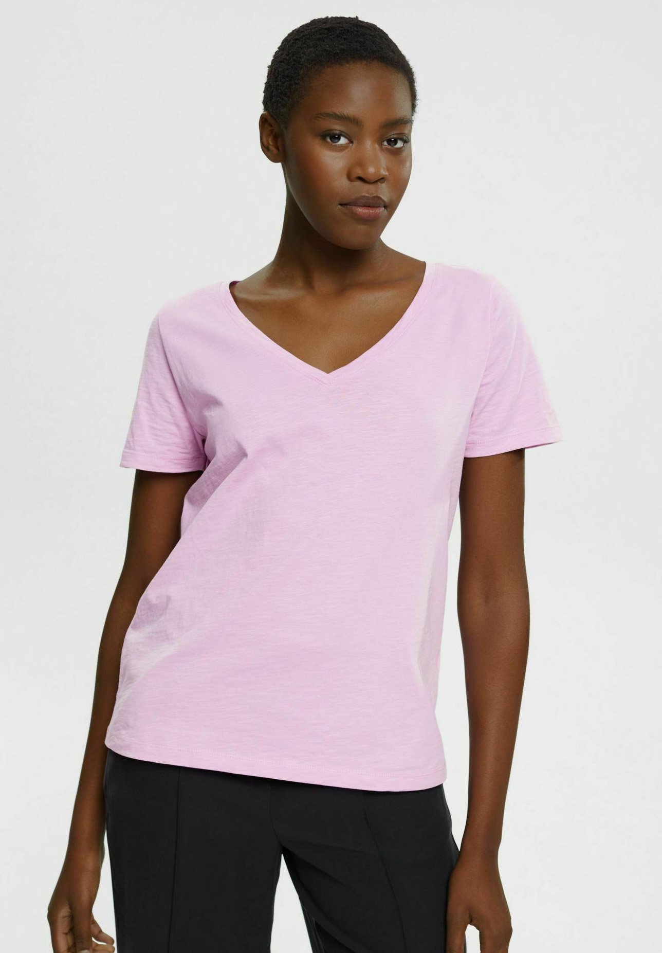 T-Shirt Donna Q/S Designed By | 60% Cotone 40% Poliestere | Maglietta Casual Urbana | Nero Taglia Unica