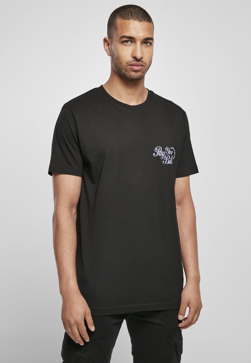 Mister Tee T-shirt med print - black