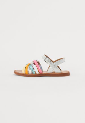 PLAGETTE LUX - Sandales - silver\multi fresh