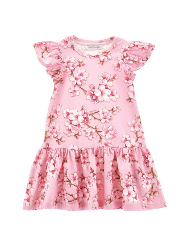 FREE TIME PEACH FLOWERS - Jersey dress
