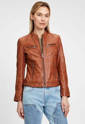 MWJANKA - Lederjacke - cognac