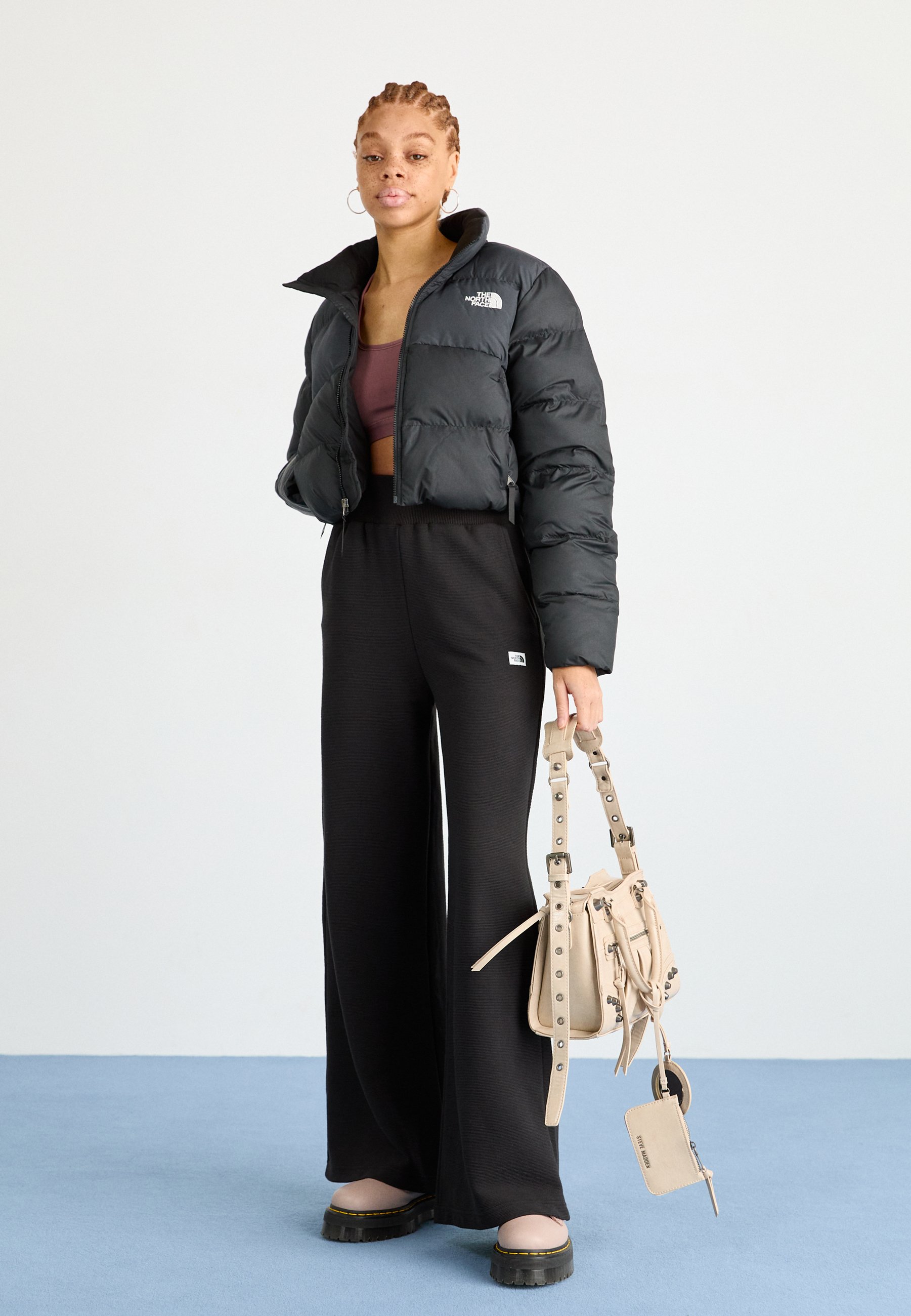 The North Face W CROPPED SAIKURU - Winter jacket - black/asphalt