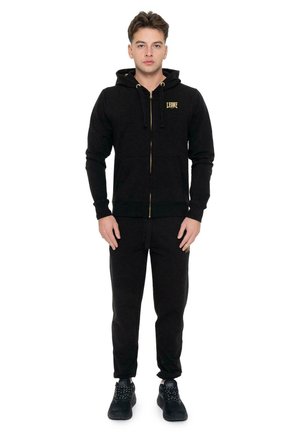 LEONE 1947, TRACKSUIT SET - Survêtement - black-light grey solid