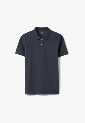 OVS, SLIM FIT SHORT-SLEEVE POLO. - Polo - dark blue